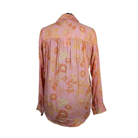 Z Supply women's Ruby‎ long sleeve floral collared button front shirt M - Picture 3 of 9